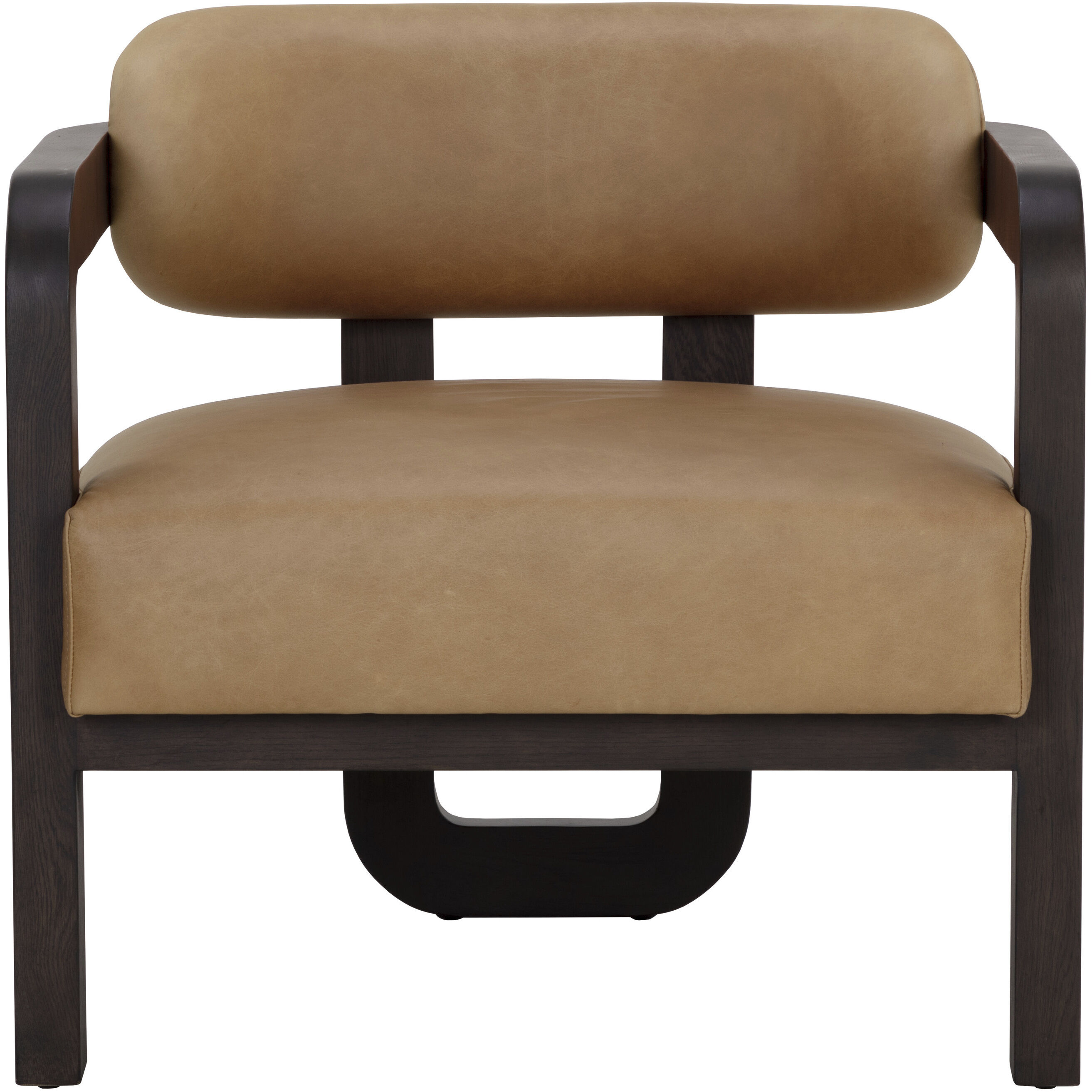 Madrone Brown / Ludlow Sesame Leather Lounge Chair